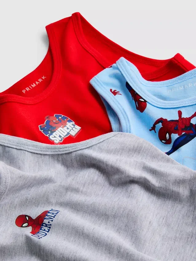 1,5–10 år | 3-pak Marvel Spider-Man-tanktoppe