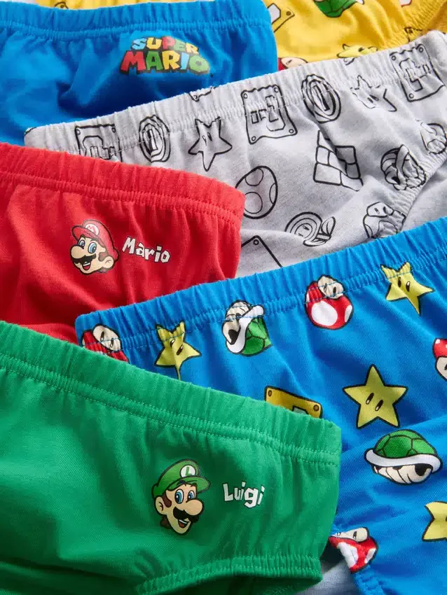 1,5–10 år | 6-pak Super Mario-underbukser