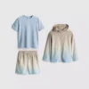 1,5–7 år | 3-delt sæt med aktiv T-shirt, Shorts og hættetrøje