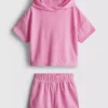1,5–7 år | sæt med håndklæde-hoodie og Shorts
