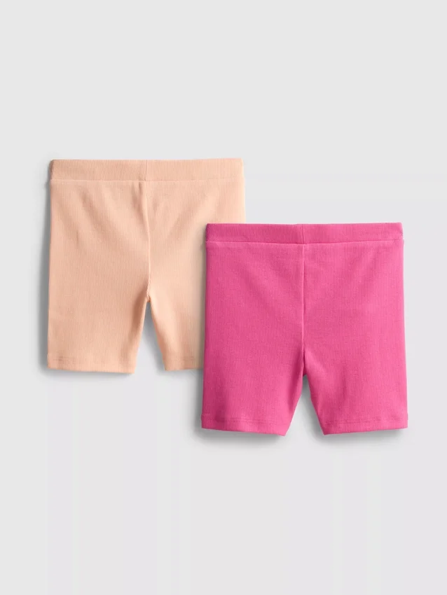 1,5–8 år | 2-pak ribbede cykelshorts