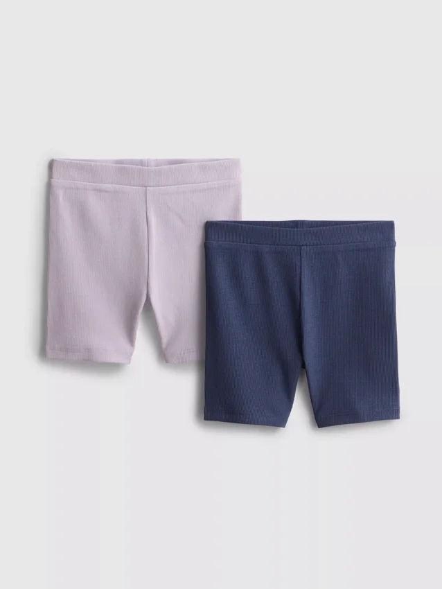 1,5–8 år | 2-pak ribbede cykelshorts