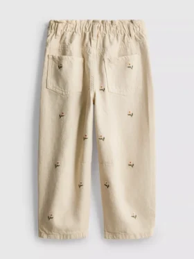1,5–8 år | blomsterbroderede paperbag-Jeans