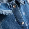 1,5–8 år | blomstret, ærmeløs denimkjole med krave