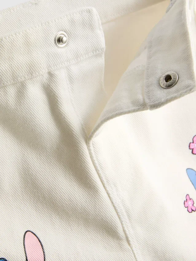 1,5–8 år | Disneys Stitch-denimshorts i kontrastfarver