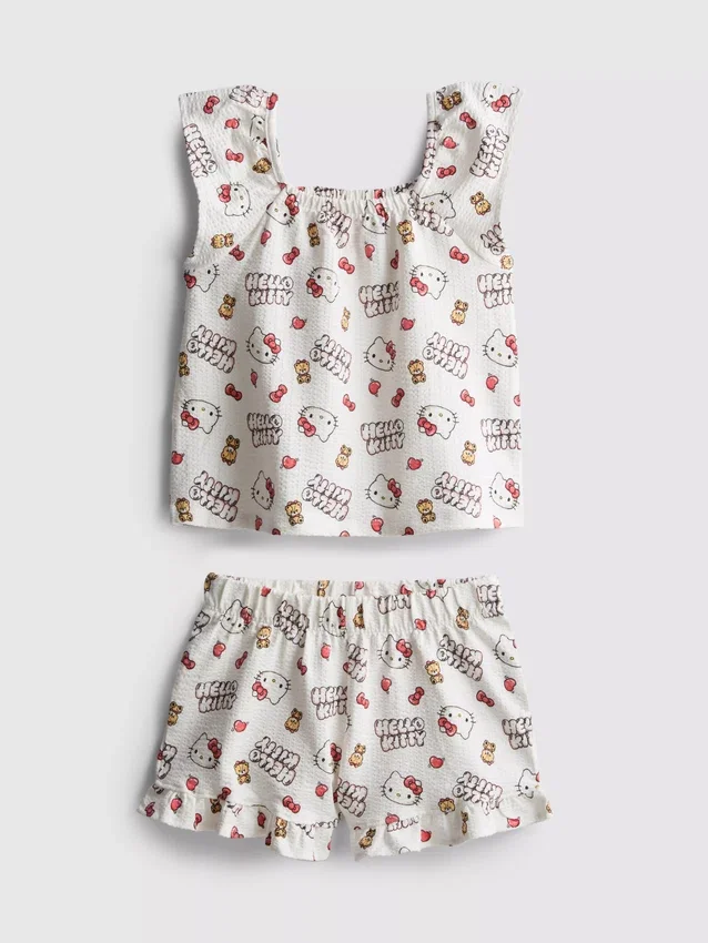 1,5–8 år | Hello Kitty-bluse og shorts-sæt