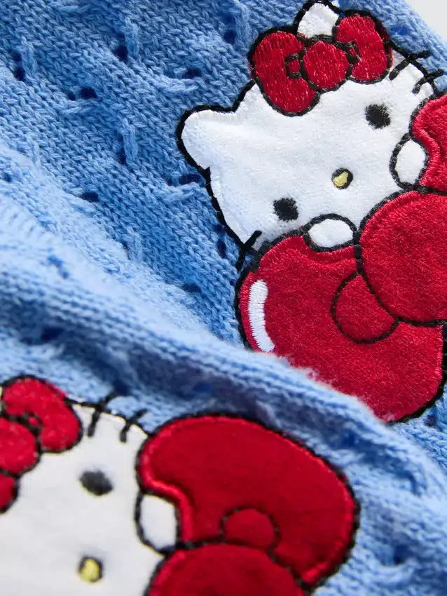 1,5–8 år | Hello Kitty-cardigan med krave og korte ærmer