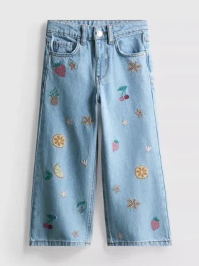 1,5–8 år | Jeans med frugtbroderi