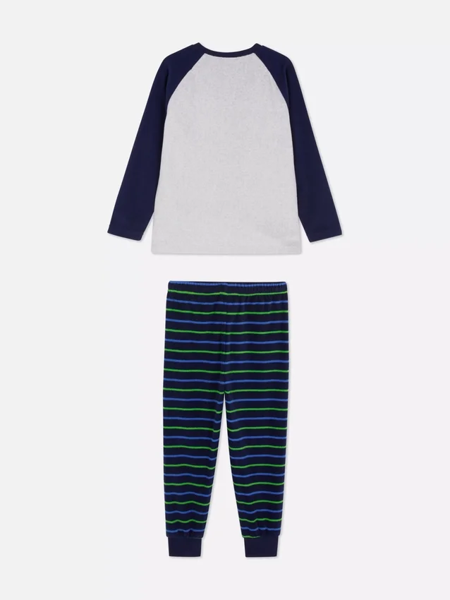 1,5–8 år | pyjamasser i fleece med dinosaur-motiv
