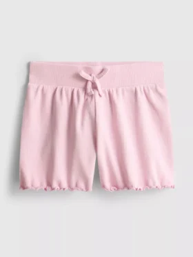 1,5–8 år | Ribbede shorts med flæsekant