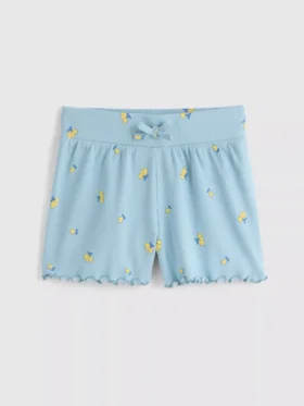1,5–8 år | Ribbede shorts med flæsekant