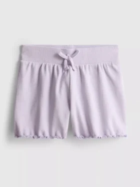 1,5–8 år | Ribbede shorts med flæsekant