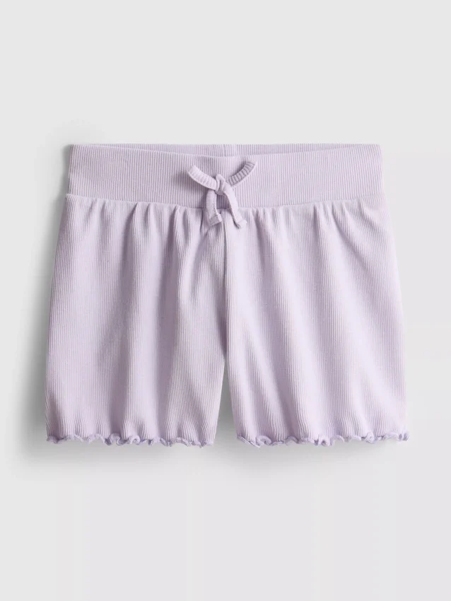 1,5–8 år | Ribbede shorts med flæsekant