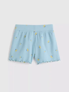 1,5–8 år | Ribbede shorts med flæsekant