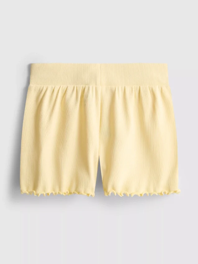 1,5–8 år | Ribbede shorts med flæsekant