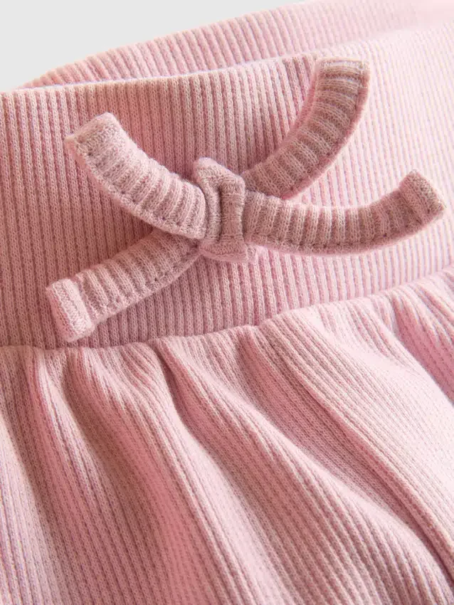 1,5–8 år | Ribbede shorts med flæsekant