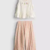1,5–8 år | sæt med broderet peplum-top og bukser