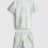 1,5–8 år | sæt med skjorte og shorts med print og struktur
