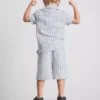 1,5–8 år | Sæt med stribet strikskjorte og Shorts