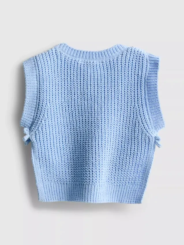 1,5–8 år | strikket tanktop med sløjfe