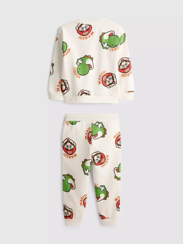 1,5–8 år | Super Mario World-sæt med sweatshirt og Joggingbukser