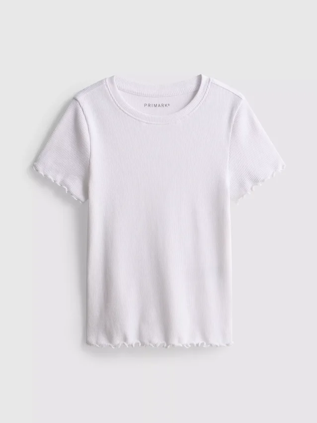 1,5–8 år | T-shirt med ribkant i lettuce-stil