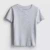 1,5–8 år | T-shirt med ribkant i lettuce-stil