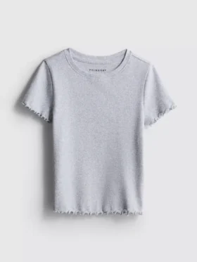 1,5–8 år | T-shirt med ribkant i lettuce-stil