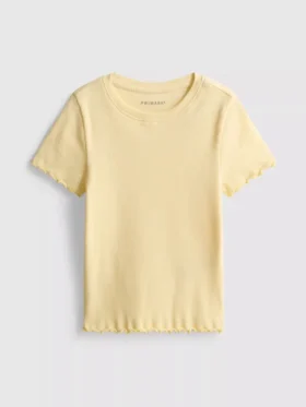 1,5–8 år | T-shirt med ribkant i lettuce-stil