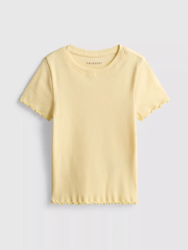 1,5–8 år | T-shirt med ribkant i lettuce-stil