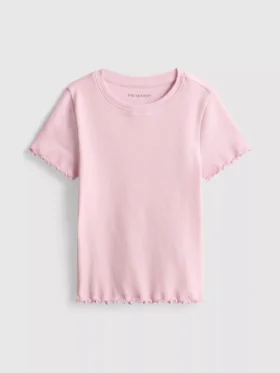 1,5–8 år | T-shirt med ribkant i lettuce-stil