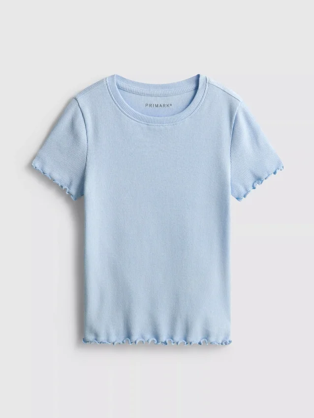 1,5–8 år | T-shirt med ribkant i lettuce-stil