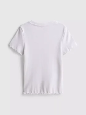 1,5–8 år | T-shirt med ribkant i lettuce-stil