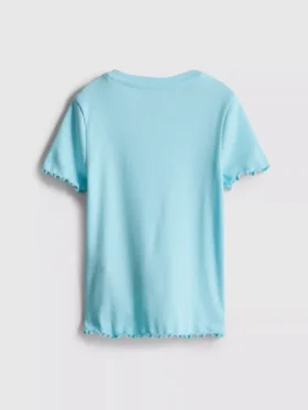 1,5–8 år | T-shirt med ribkant i lettuce-stil