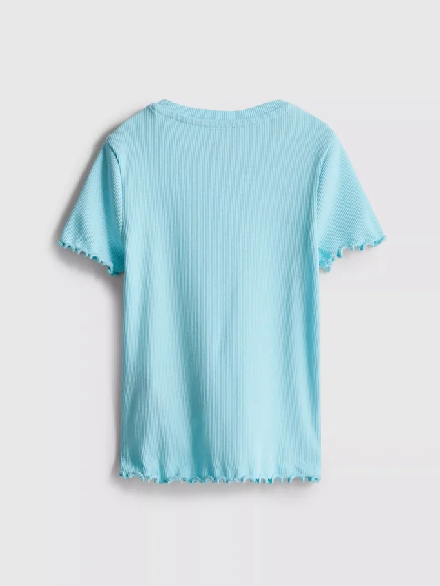 1,5–8 år | T-shirt med ribkant i lettuce-stil