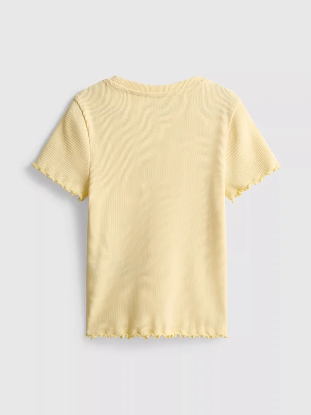 1,5–8 år | T-shirt med ribkant i lettuce-stil