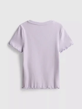 1,5–8 år | T-shirt med ribkant i lettuce-stil