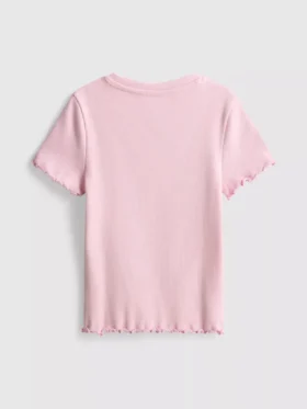 1,5–8 år | T-shirt med ribkant i lettuce-stil