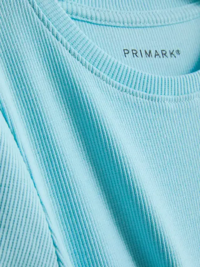 1,5–8 år | T-shirt med ribkant i lettuce-stil