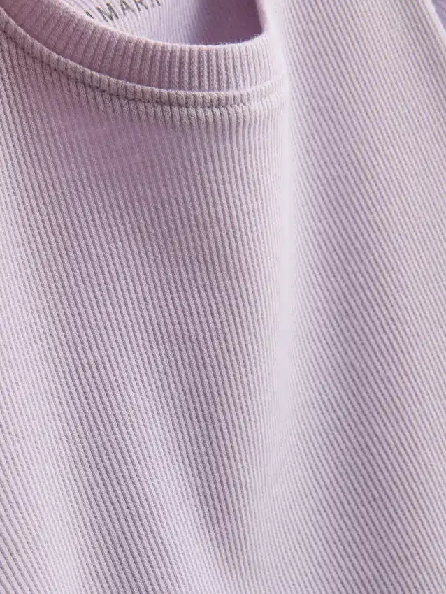 1,5–8 år | T-shirt med ribkant i lettuce-stil