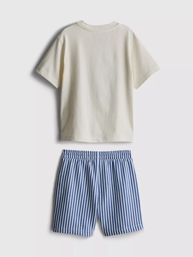 1,5–8 år | T-shirt og shorts-sæt med sardin-motiv