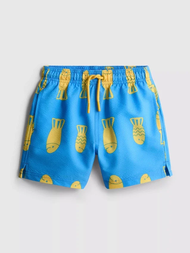 1,5–9 år | Badeshorts med fiskemotiv