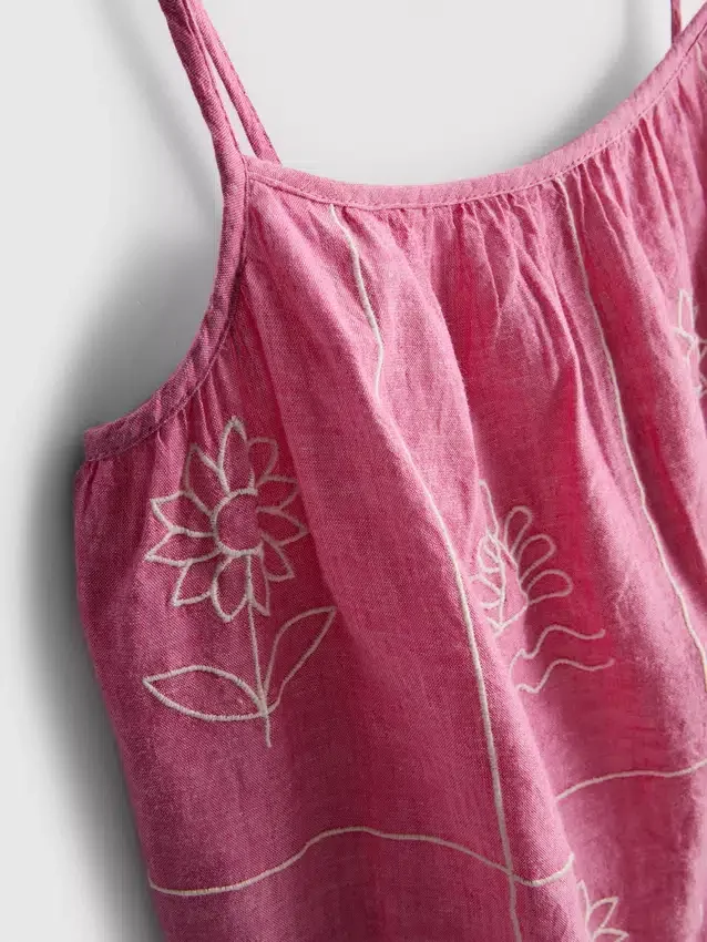 1,5–9 år | broderet cami-kjole i chambray