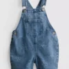 1,5–9 år | denim-overalls med sløjfe