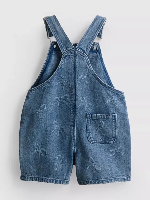 1,5–9 år | denim-overalls med sløjfe