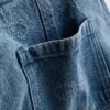1,5–9 år | denim-overalls med sløjfe