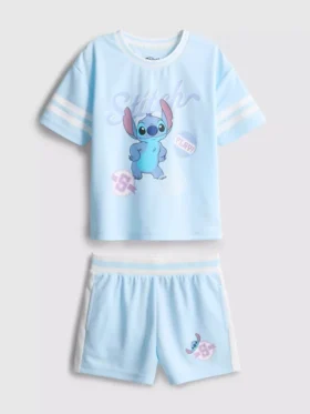 1,5–9 år | Disney's Stitch T-shirt og shorts-sæt