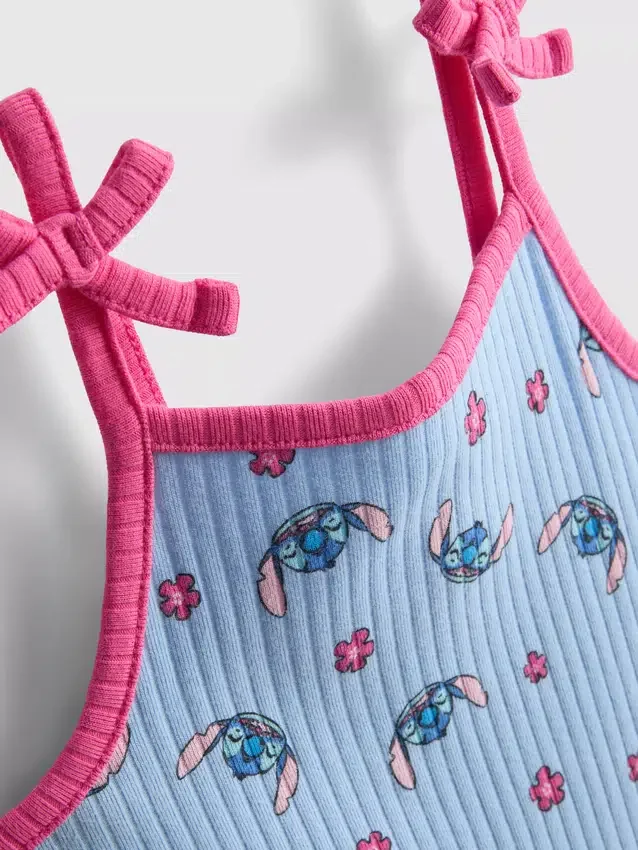 1,5–9 år | Disneys Stitch-romper med ribkant
