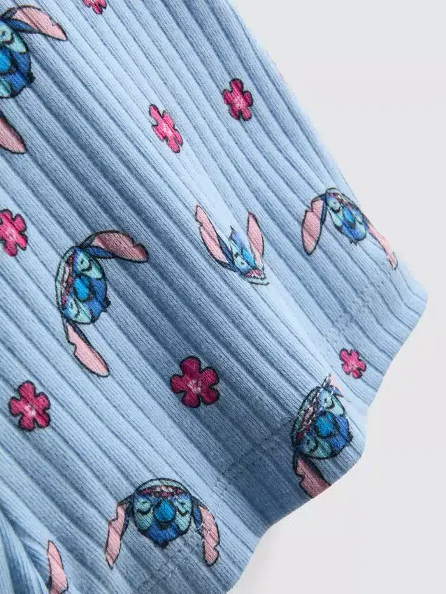 1,5–9 år | Disneys Stitch-romper med ribkant