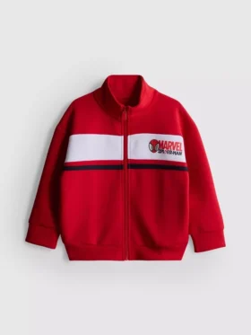 1,5–9 år | Marvel Spider-Man sweatshirt med lynlås og tragtkrave